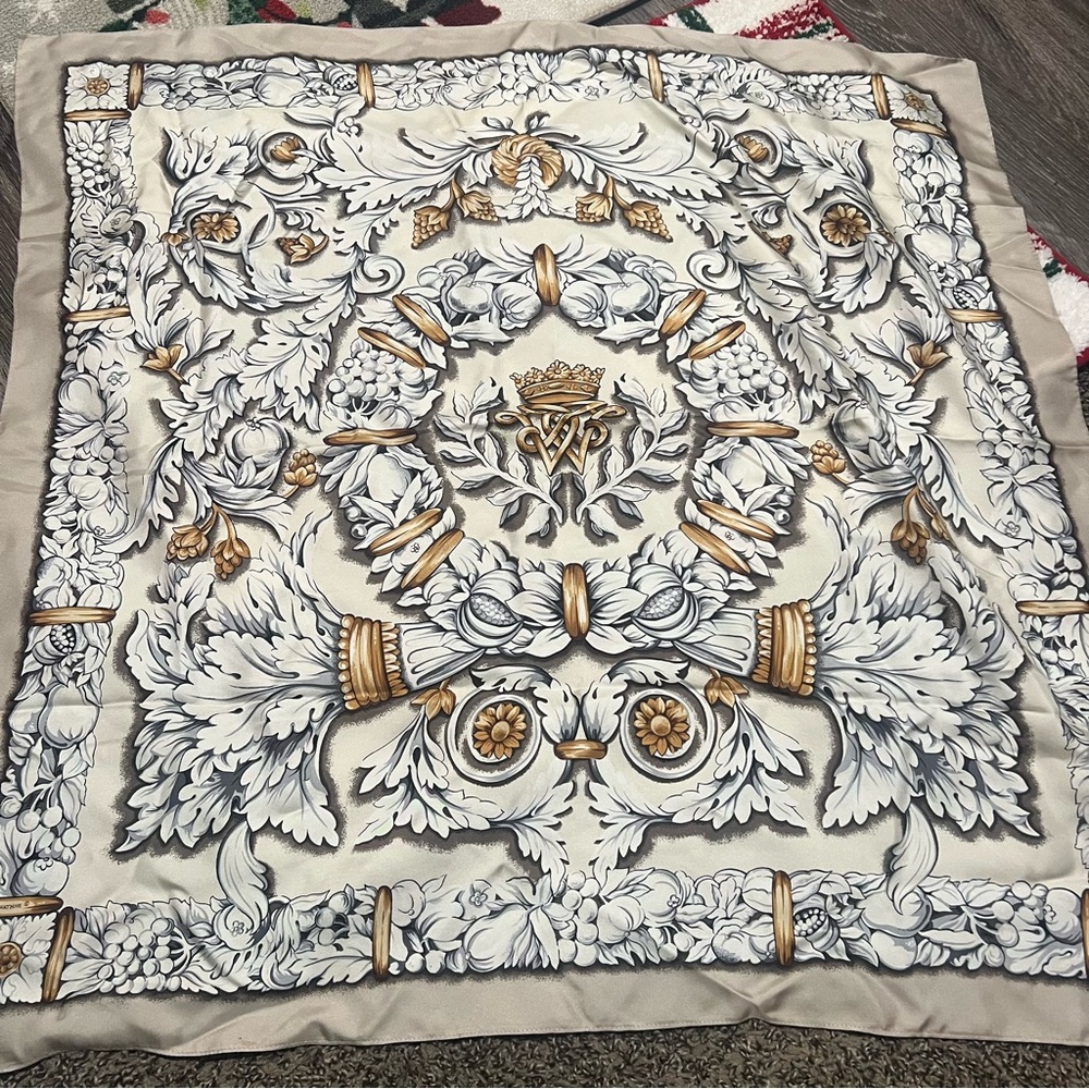Wathne brand vintage twill silk scarf shawl bandana tapestry equestrian nautical